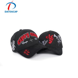 Groothandel Vintage Stijl Gestructureerd 5 Panel Zwarte Hoed Custom 3d Borduurwerk Logo Satijn Gevoerde Klassieke Baseballpet Voor Unisex - Product Image 2