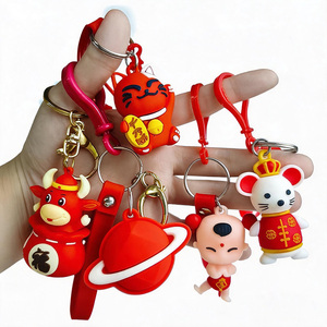 <b>Cartoon</b> Rubber Key Logo Design Luxury 3d Soft Cute Anime Fruit Pvc Maker Custom Keychain Promotion Gift 3D Keychain - Product Image 2