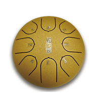 Lotus Tongue Drum, Kids Ethereal Drum, 6 Inch 8 Notes, Carbon Steel Material, Beginner Percussion Instrument for Kids and Adults