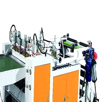 Machine de fabrication de sacs Jiana SHZH-600 à commande servo complète, avec moteur et roulement en plastique, pour ligne simple ou double, et couteau volant circulant