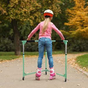 Wellshow Skater pieghevole aiuto per i bambini pattinaggio <span class=keywords><strong>a</strong></span> <span class=keywords><strong>rotelle</strong></span> <span class=keywords><strong>a</strong></span> <span class=keywords><strong>rotelle</strong></span> allenatore per bambini bambino regolabile in altezza allenamento Walker - Product Image 1