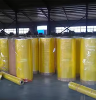 Rouleau Jumbo BOPP Transparent Haute Résistance Écologique Imperméable pour Emballage, Rouleau Mère de Découpe avec Adhésif Acrylique Sensible à la Pression