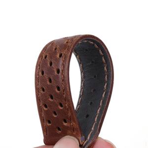 Bracelet de montre en cuir 18mm 20mm 22mm, bracelet de sport perforé et respirant pour Samsung Gear S2 S3 - Product Image 5