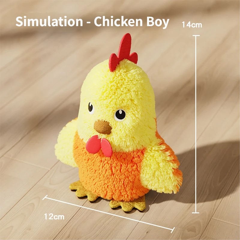 Cute and ugly little yellow chicken