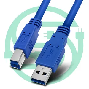 USB 3.0 케이블 USB 3 유형 B 상류 코드 B 남성 PVC 파랑 12 개월 Vellygood 표준 1.5m/3m 주석 도금 구리 CN;GUA