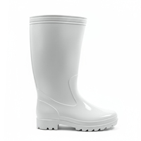 Botas de Seguridad Unisex LITAI con Puntera de Acero, PVC Impermeable, Ligeras, Antideslizantes, Altura hasta la Rodilla, para Fábrica