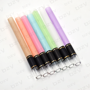 מדבקת לוגו בהתאמה אישית 109 מ\\\"מ 98 מ\\\"מ 84 מ\\\"מ קלאסי חום זכוכית צבעונית לא מולבנת פיה לעישון קונוסים מוכנים מראש וגלגולים טיפים פרימיום - Product Image 2