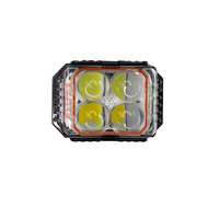 Feux LED de moto Explorer en aluminium blanc jaune flash 4 lentilles 6 lentilles 8 lentilles, lumière rouge bleue de police