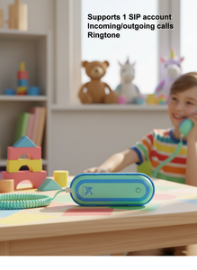 Téléphone SIP WiFi <span class=keywords><strong>portable</strong></span>, téléphone IP <span class=keywords><strong>VoIP</strong></span> sans fil, double bande WiFi 6, voix HD, codec Opus pour usage domestique, 1 SIP KS20 - Product Image 6