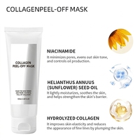 Masque Gel Blanchissant au Curcuma et au Collagène à Décoller OEM/ODM, Soins de la Peau Coréens, Masque Facial Nuit Enveloppant au Curcuma et à l'Acide Kojique