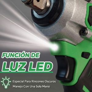 Clé à chocs sans fil 21V avec moteur sans balais, batterie haute performance, clé électrique, tournevis pour projets industriels et <span class=keywords><strong>de</strong></span> bricolage - Product Image 4