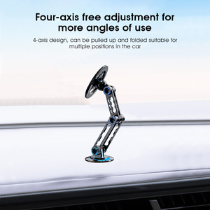 Soporte de teléfono N52 All Metal <span class=keywords><strong>360</strong></span> Rotación <span class=keywords><strong>Flex</strong></span> Dashboard Soporte de teléfono Soporte de coche Android ajustable para uso doméstico o de escritorio - Product Image 6