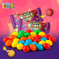 Fabrieksgroothandel Private Label Op Maat 17g Skittle-s Type Zure Kauwgom Snoep Gemengde Fruit Smaken Halal Kauwgom Snoep in Displaydoos