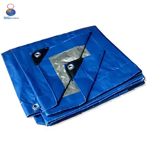 GRS-cubierta impermeable para techo, lona de plástico resistente a prueba de fuego para camión, color azul y negro, fabricante certificado CE