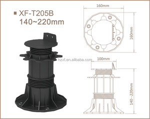 Pedestal de Soporte Ajustable para Suelo Elevado de Plástico, Fabricado en China, <span class=keywords><strong>Precio</strong></span> Competitivo, XF-T205B 140-220 mm - Product Image 2