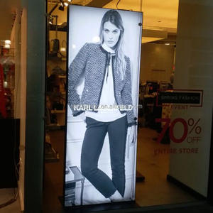 Caja <span class=keywords><strong>de</strong></span> luz LED colgante interior <span class=keywords><strong>de</strong></span> un solo <span class=keywords><strong>lado</strong></span> perfil <span class=keywords><strong>de</strong></span> aluminio cuadrado con exhibición <span class=keywords><strong>de</strong></span> póster <span class=keywords><strong>de</strong></span> cosa <span class=keywords><strong>de</strong></span> Seg acrílico para señalización publicitaria - Product Image 4