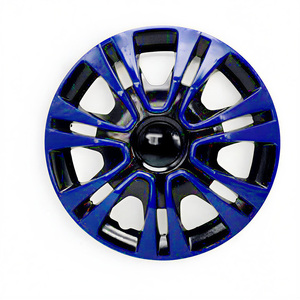 Enjoliveurs de roues de <span class=keywords><strong>12</strong></span> <span class=keywords><strong>pouces</strong></span>, noir et vert bicolore, style universel, en plastique PP, pièces extérieures sportives pour voiture, lot de 4 - Product Image 3