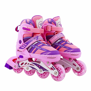 Rueda Flash ajustable para niños, patines de hoja de patinaje en línea ajustables, novedad, venta al por mayor - Product Image 1