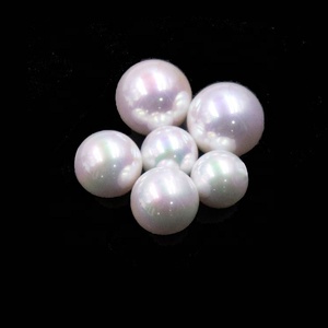 <strong>11mm</strong> 12mm 14mm 16mm Stock for Sale Fluorescent rainbow White Half Hole Round Pearl <strong>Beads</strong> Loose <strong>Beads</strong> for Diy - Product Image 6