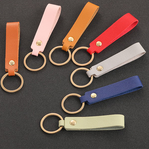 Llaveros creativos de cuero PU de Source Factory, anillos para llaves, colgantes de cuero, regalos empresariales, cordones de cuero para llaves de coche - Product Image 3
