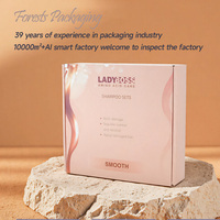 Champú biodegradable de lujo acondicionador y mascarilla para el cabello caja de regalo conjunto de champú logotipo personalizado caja de champú de embalaje