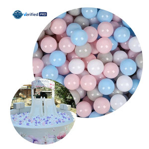 Balles en plastique souple PE de couleur macaron unisexe de 7 cm, sans BPA, résistantes aux chocs, jeu de balles amusantes pour enfants - Product Image 1