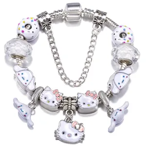 Big italian anime character cat charms bracelets manufacturer in vietnam for little girls