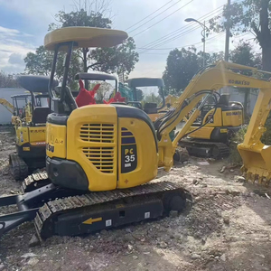 Mini-excavatrice sur chenilles Komatsu Pc35 d'occasion de 3 tonnes avec moteur et pompe, modèle 2022, testée et inspectée, chenilles en caoutchouc à vendre - Product Image 1