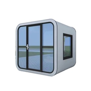 Oficina Modular Moderna con Estructura de Acero, Oficina en Casa Independiente, Ventana Rectangular de Aluminio, Patas Metálicas - Product Image 5
