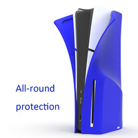 Coque en silicone pour PS5 Slim anti-rayures, coque de protection pour PS5, coque de protection pour console PS5 édition disque