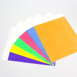 Pulseras de Papel de 250*19mm para Eventos, Pulseras de Vinilo de Colores, Pulseras de Identificación para Fiestas, Pulseras de Papel para Eventos - Product Image 1