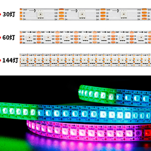 Sk9822 5V 30 60 144 <span class=keywords><strong>LED</strong></span> tương tự apa102 dữ liệu và đồng hồ dây truyền tải nhanh hơn kỹ thuật số lập trình sk9822 <span class=keywords><strong>RGB</strong></span> <span class=keywords><strong>LED</strong></span> Pixel <span class=keywords><strong>Strip</strong></span> - Product Image 5