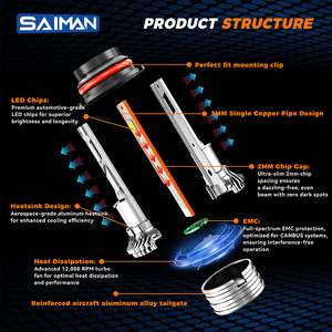 Lampe de voiture haute puissance de marque à bas <span class=keywords><strong>prix</strong></span> 110w 12000LM C6 Kit de phares à LED H4 H13 9004 9007 Ampoules de signalisation de phares à LED en vente en gros - Product Image 2