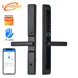 Bán Hot Waterproof khóa kỹ thuật số với wifi vân tay Keyless khóa cửa thông minh nhôm Slim khóa cửa thông minh cho cửa trước - Product Image 1