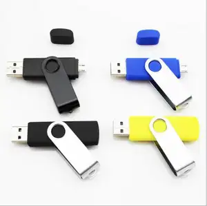 Многофункциональный USB 8 ГБ 16 ГБ 32 ГБ 2,0 OTG поворотный USB-накопитель с фирменным логотипом