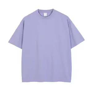 T-Shirt Fabrikant Drop Shoulder Oversized 230 Gsm Katoenen Effen T-Shirt Unisex