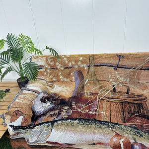 Couvertures tissées en jacquard série animaux vente en gros Couvertures en <span class=keywords><strong>tapisserie</strong></span> Gobelin haute qualité tissées sur mesure - Product Image 6