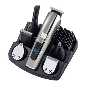 เครื่องตัดผมแบบชาร์จไฟผ่าน USB IPX6 เครื่องโกนหนวดไร้สายสำหรับผู้ชาย เครื่องเล็มขนเคราไฟฟ้าสำหรับผู้ชาย กันน้ำ - Product Image 1