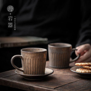 ชุดถ้วยกาแฟเซรามิกสไตล์จีน 201-300 มล. ทนทาน สีพื้นเรียบง่าย ดีไซน์มินิมอล สำหรับอาหารเช้าหรือชา - Product Image 2