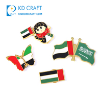 Épinglette souvenir de fête nationale en métal avec logo personnalisé design en gros Épingle en émail pour drapeau de pays Koweït