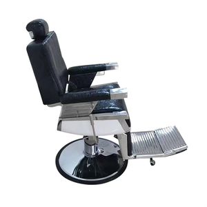 Vente en gros de chaises de barbier professionnelles vintage pour hommes meubles de salon de coiffure massage option bon marché pour salons de coiffure - Product Image 6