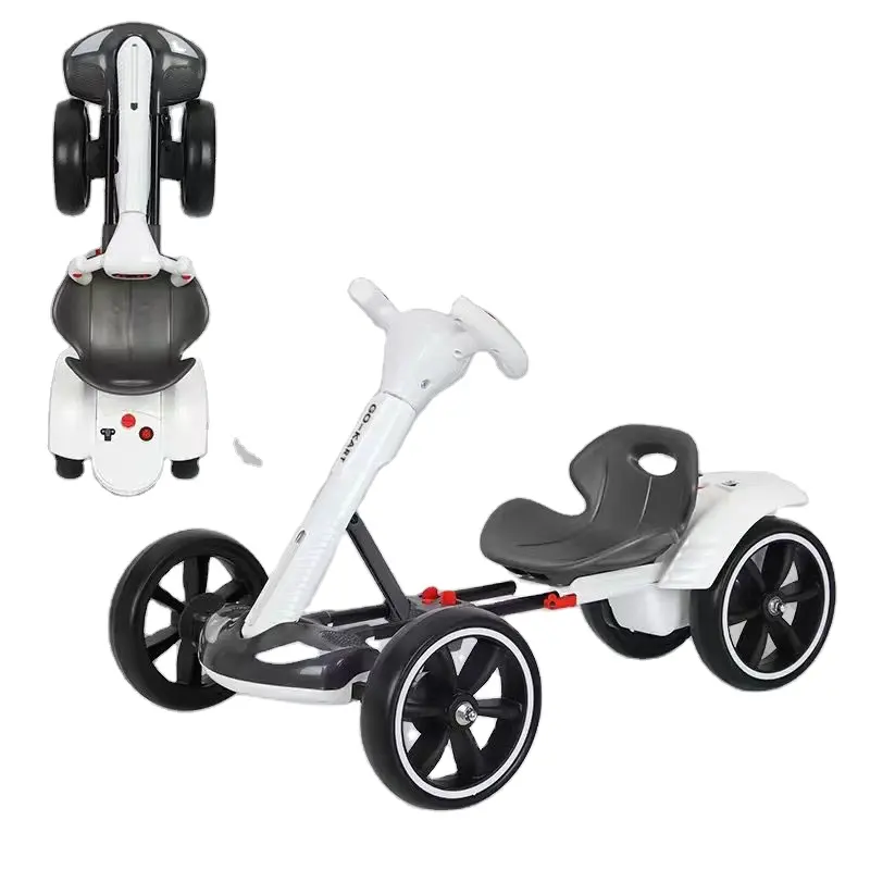 Foam wheel go kart, children's electric car, four wheel car, electric toy car, children's battery, remote control baby car