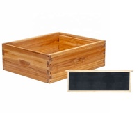 Neuer 10-Rahmen Langstroth Bienenstock mit getauchten Wachsrahmen und schwarzen Kunststoffwabenplatten (unmontiert) – 6 Monate Garantie