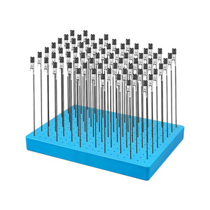 Large Blue Soft Head Clip <b>Set</b> Model Building Tool Kit 10 Pieces Painting Clamp Base For Model Assembly And <b>Spray</b> Painting - Product Image 1