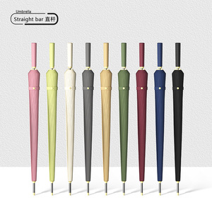 Automatic Umbrella 24 Bone Reinforced Large Size One Button Open Travel Use With Umbrella Sleeve - Product Image 2