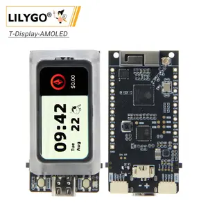 LILYGO T-Display-AMOLED-Lite ESP32-S3 scheda di sviluppo 1.47 pollici RM67162 AMOLED Display ESP32-S3R8 microprocessore Dual-Core