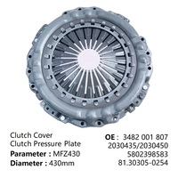 Plateau de pression d'embrayage robuste pour camion 430 mm compatible MA-N TGX TGS TGA Ben-z, 3482 001 807 81303010617 Couvercle d'embrayage