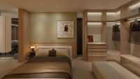 Armoire de chambre à coucher modulaire moderne en bois sur mesure pour villa, appartement urbain - Soutien professionnel, projet complet et écologique pour toute la maison