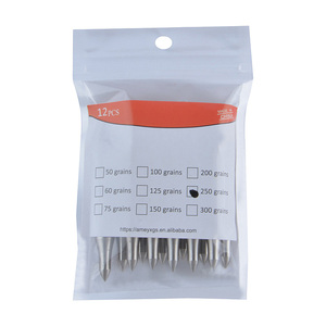 Punte di Freccia Nere <span class=keywords><strong>da</strong></span> Tiro, Punta Meteor Hammer per Bersaglio, Punte <span class=keywords><strong>da</strong></span> Caccia 250 Grani per Balestra - Product Image 2