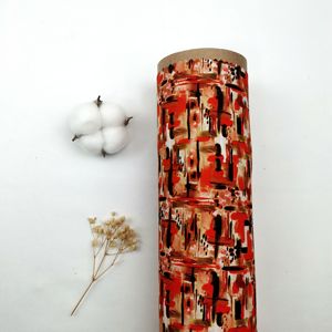 Nouveauté <span class=keywords><strong>Tissu</strong></span> en <span class=keywords><strong>viscose</strong></span> tissé léger en rayonne à imprimé numérique personnalisé pour robe d'été - Product Image 3